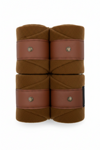 Sixteen Cypress Leatherette Polos, Camel & Cognac