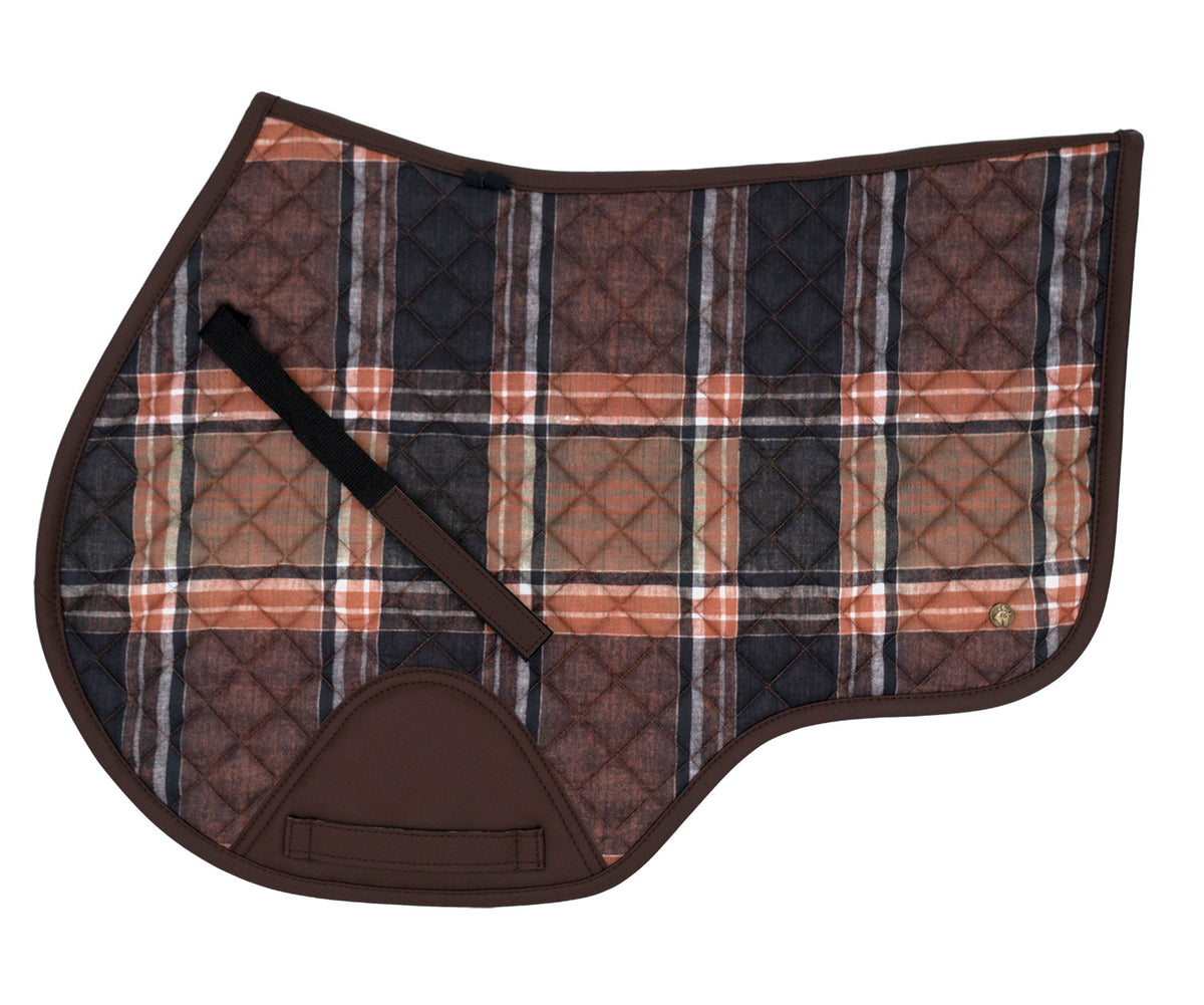 16C Close Contact Field Plaid &amp; Hickory Saddle Pad
