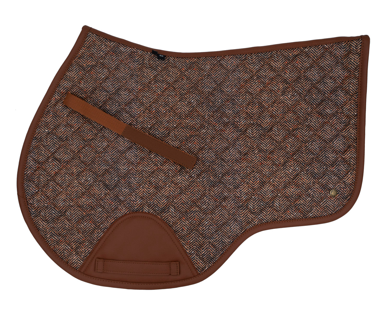 16C Jump Saddle Pad, Herringbone & Cognac