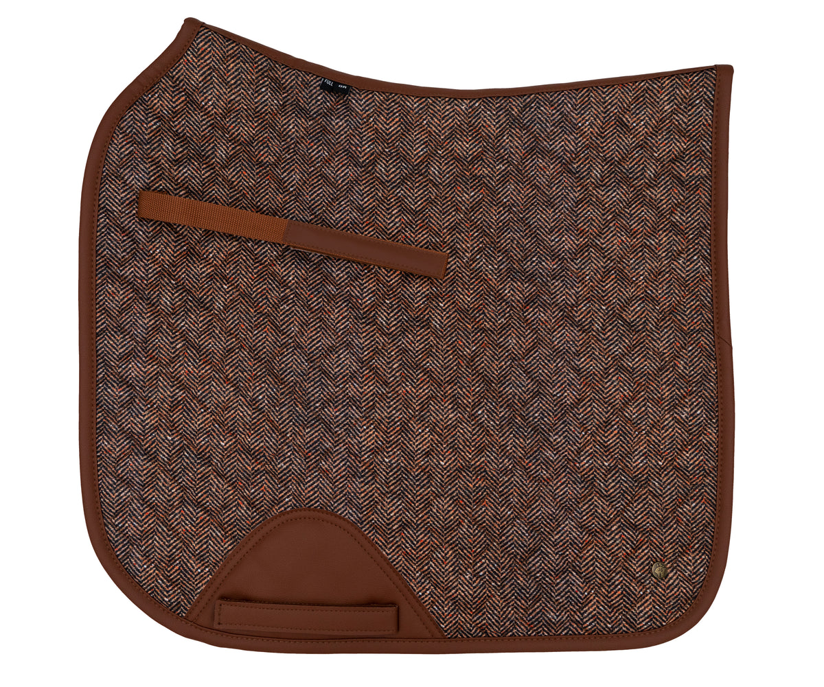 16C Herringbone &amp; Cognac, Dressage Pad