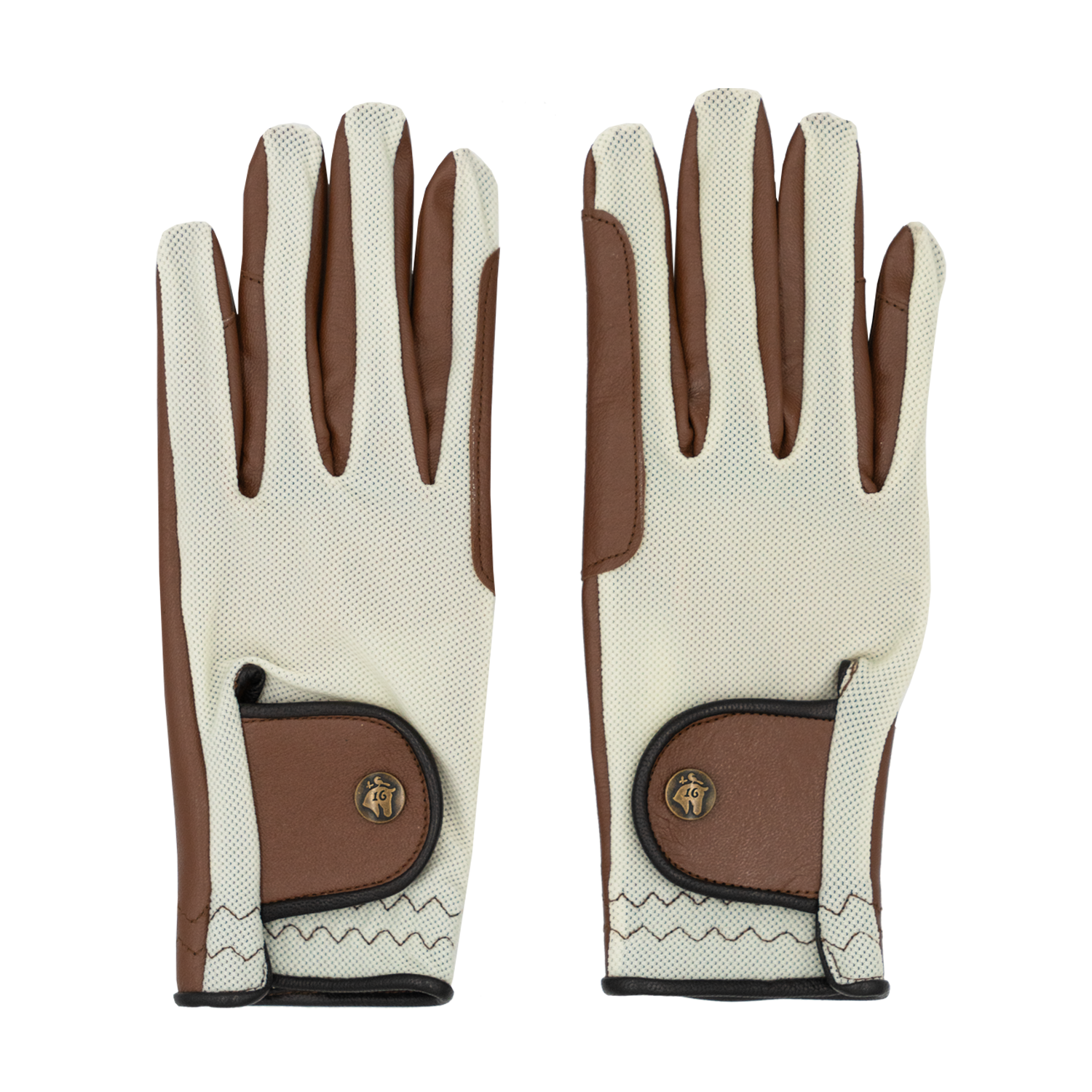 16C Ivory Cognac Gloves