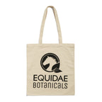 The Equidae Botanicals branded calico bag theat the bundle comes in