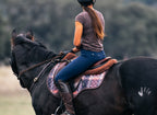 Sixteen Cypress Close Contact Saddle Pad, Field Plaid & Hickory
