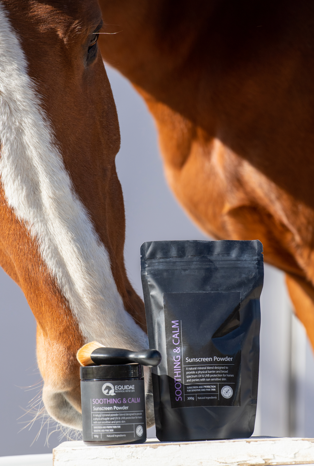 SOOTHING &amp; CALM Horse Sunscreen Powder (Sunscreen for Horses)