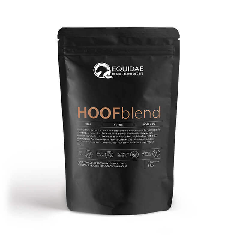 Large bag of Hoofblend horse hoof supplement infused with biotin for strong hooves